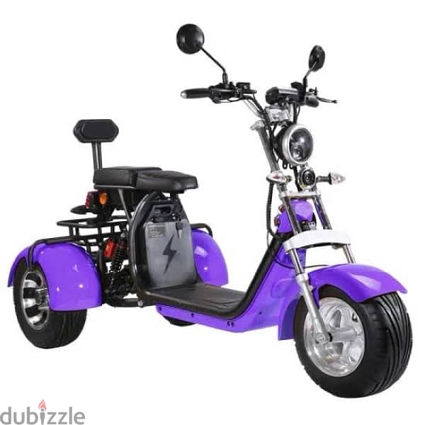 سكوتر هارلى كهرباء ٣عجلات ليثيوم harley electric scooter 3wheels 3000w 2