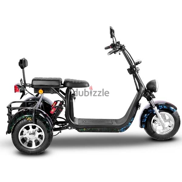 سكوتر هارلى كهرباء ٣عجلات ليثيوم harley electric scooter 3wheels 3000w 7