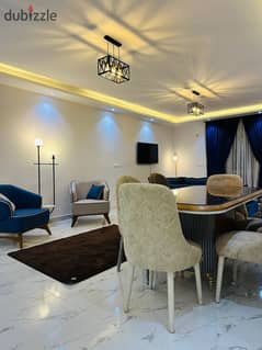 For furnished rent, the first use of Sheikh Zayed Al-Khamayel ground with garden, daily monthly rent