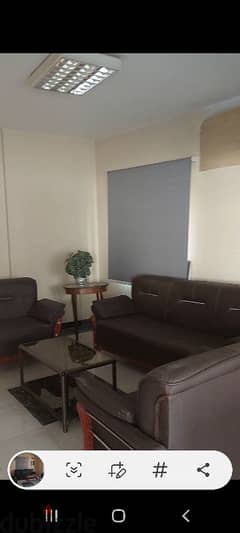 2 sets of dark brown leather sofas + 2 big arm chairs 0