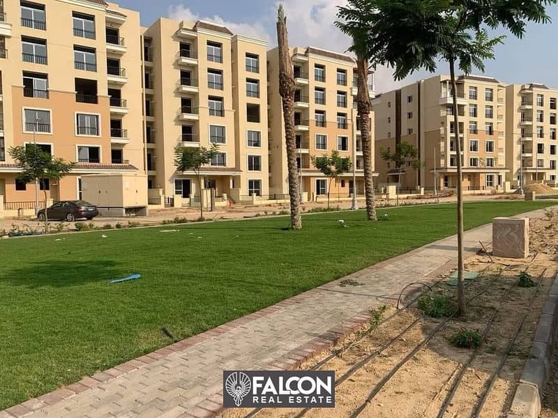 Apartment with the area of ​​a villa for sale in Sarai Sur Compound in Sur with Madinaty 6