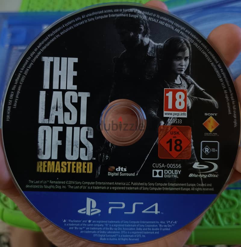 The Last of Us part 1 Remastered PS4 used in a good condition 2