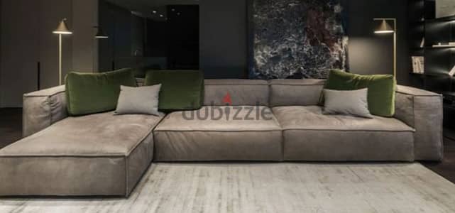 brand new L shape sofa for sale   للبيع جديده ركنه مودرن