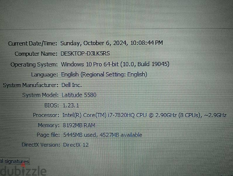 لاب توب Dell latitude 5580 5