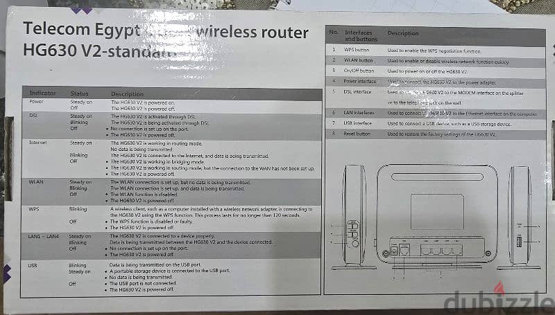 راوتر  استخدام خفيف للسرعات العاليه VDSL شركه we 2