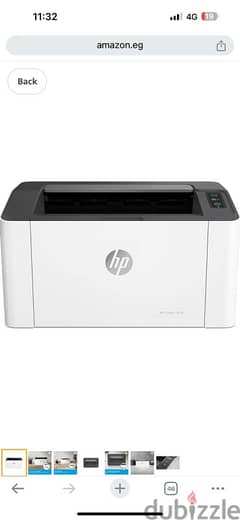 طابعه جديده لم تستعمل Printer laser HP 107a