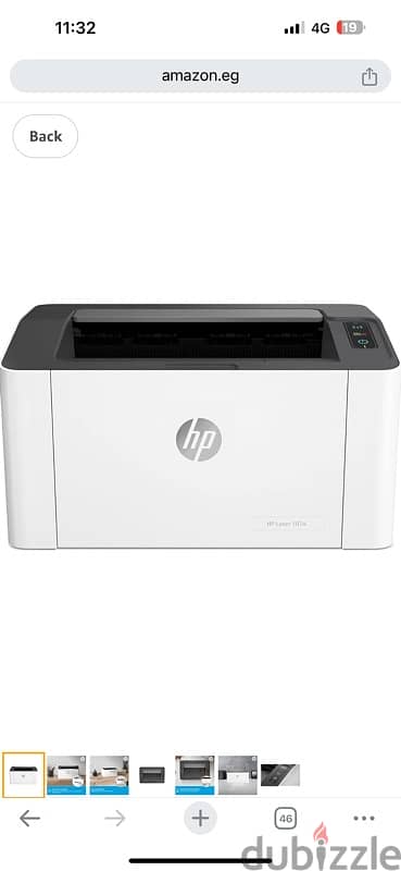 طابعه جديده لم تستعمل Printer laser HP 107a 0