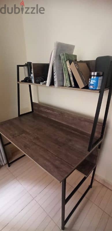 computer desk with 2 book shelves ترابيزه كومبيوتر 1