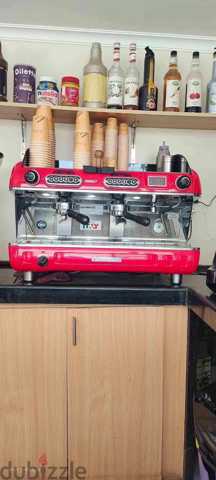 Coffe machine ,brewer full coffe shop equiment ماكينه قهوه ،مطحنه 1