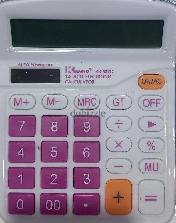 أله حاسبة كينكو  
KENKO KK 837C 12 Digit ELECTORONIC   CALCULATOR 2