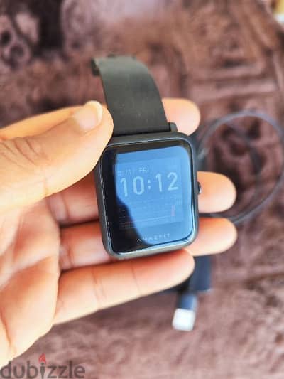 Amazfit Bip S A1821 Smart Watch Carbon Black بطاريتها بتقعد شعر