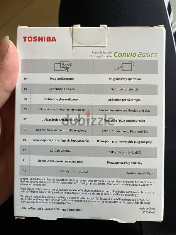 Toshiba External Hard Disk 4