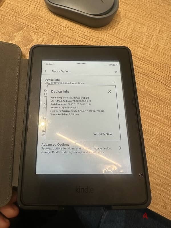 amazon kindle 7th generation with cover at a very good price 2