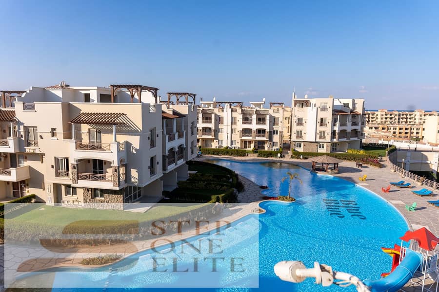 2-room chalet for sale (minimum down payment) in BlueBlue Village, Ain Sokhna, directly on the sea 8