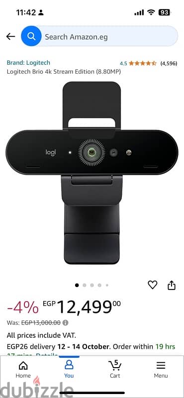 Logitech Webcam BRIO 4K Stream Edition 3