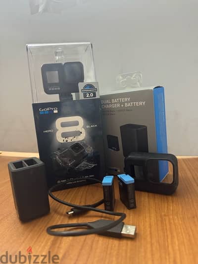 GoPro Hero 8 Black + Extra battery + Charger + Memory card