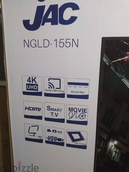 شاشة سمارت  55    بوصة 4K بحالة ممتازة استعمال 6 شهور 2