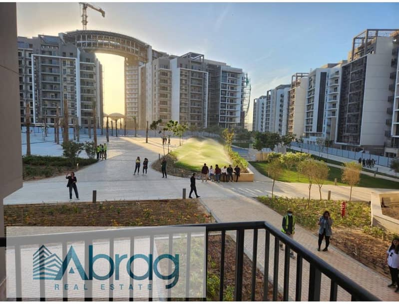 For sale Apartment with Garden Fully finished with AC's in ZED West - El sheikh Zayed 1