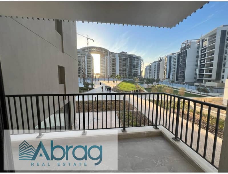 For sale Apartment with Garden Fully finished with AC's in ZED West - El sheikh Zayed 2