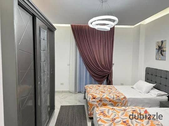 اقل سعر شقة مفروش 3نوم للايجار سكاي كوندوز فيليت التجمع الخامسfurnished apartment rent Villette 1