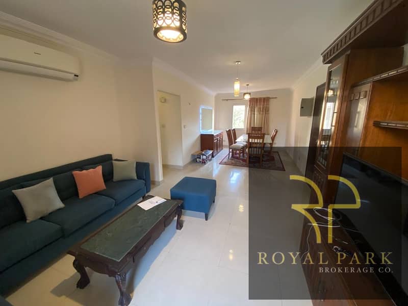 apartment  Furnished for rent in Madinaty, 3 fully air-conditioned rooms, modern furnishings 11