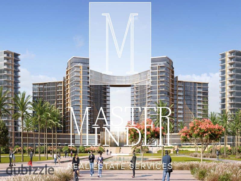 Apartment in Village Views - Zedwest for sale with Lowest Downpayment and installments till 2032, Fully Finished with ACS, overlooking a landscape. 4