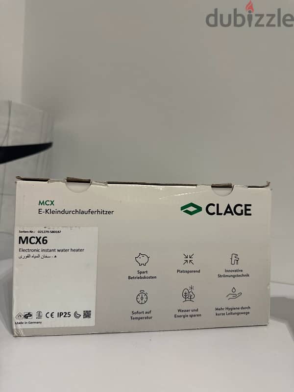 Clage MCX6 Water Heater 2