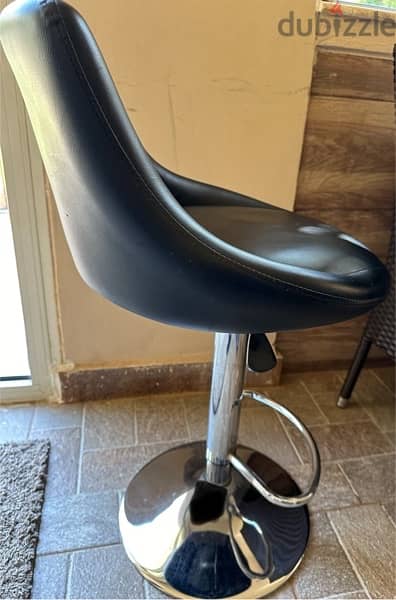 Leather Bar Chairs - Hydraulic | Set of 3 Chairs | Perfect Condition 1