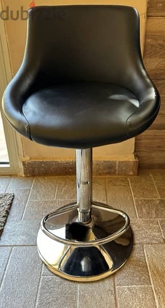 Leather Bar Chairs - Hydraulic | Set of 3 Chairs | Perfect Condition 2