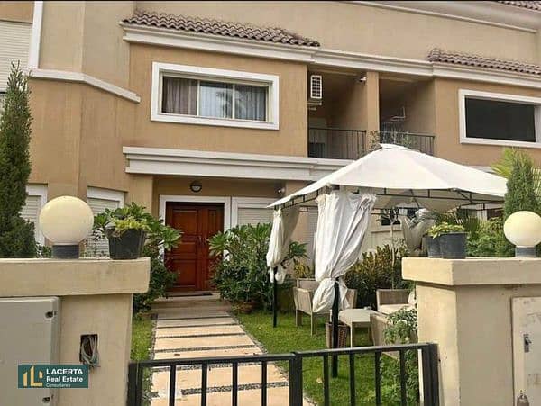 Standalone villa with a private garden and roof in Sarai Compound, located on Suez Road, directly next to Madinaty. 3