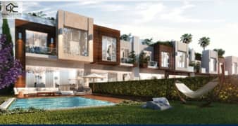 town house middle in  AZZAR INFINITY COMPOUND ready to move at less price 225m on view landscape