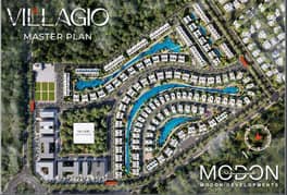 Townhouse Corner for sale in Villaggio 6th of October compound, in installments and the lowest down payment