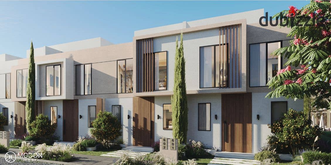 Townhouse Corner for sale in Villaggio 6th of October compound, in installments and the lowest down payment 2