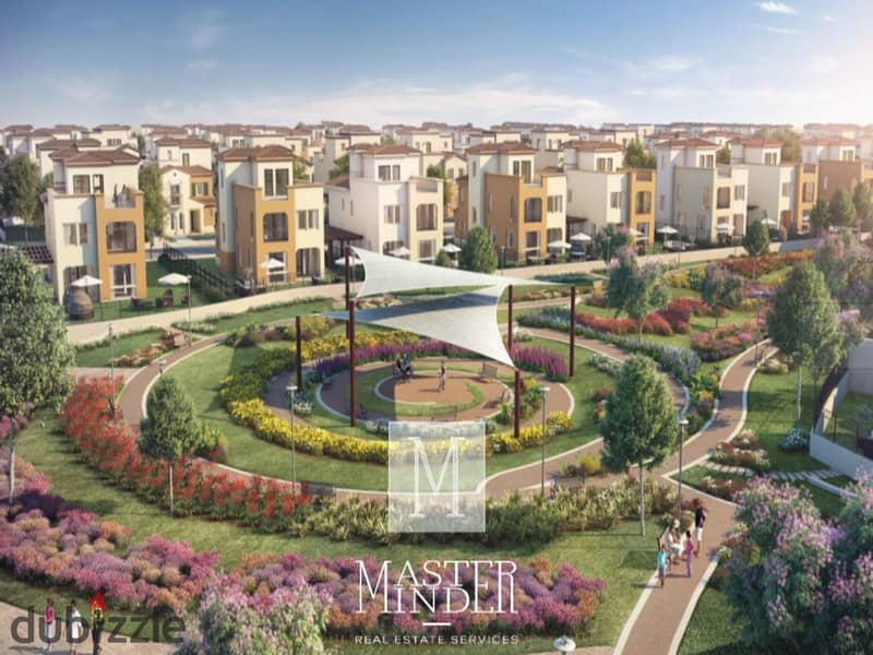 Apartment for sale with garden Fully Finished in mivida fifth settlement 8