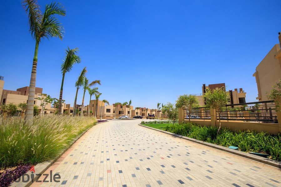 For sale, a twin house villa, 267 m, ready for delivery, Alma Compound - Iwan, Sheikh Zayed`` 3