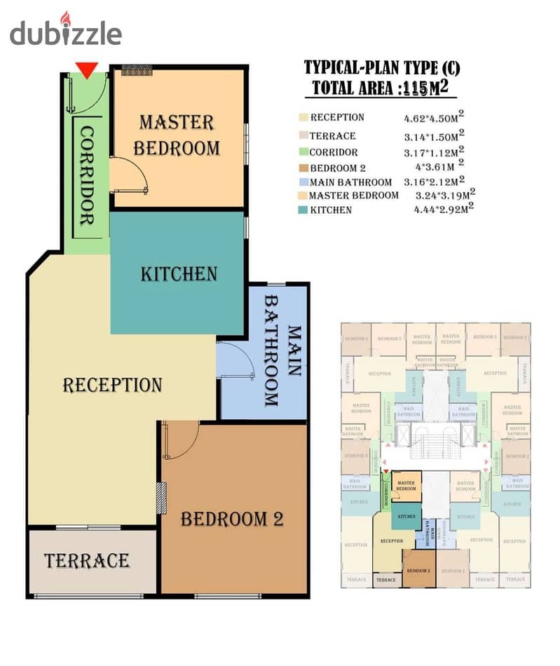 Apartment for sale in nasr city 115m on Ali Amin Main Street 7