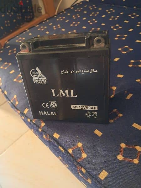 بطاريه كهرباء MF12V50Ah Quality ITALY البطاريه في حاله الجديد 2