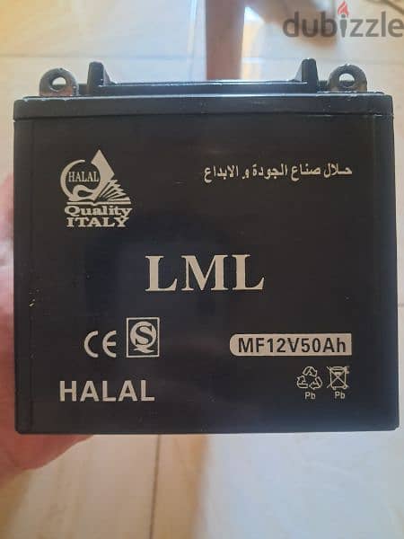 بطاريه كهرباء MF12V50Ah Quality ITALY البطاريه في حاله الجديد 3