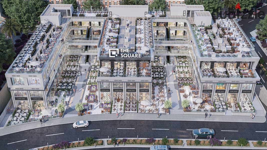 Own your commercial store in the strongest mall currently implemented in Shorouk City on Al-Hurriya Road, next to Carrefour and Wataniya Gas Mall (Tha 3