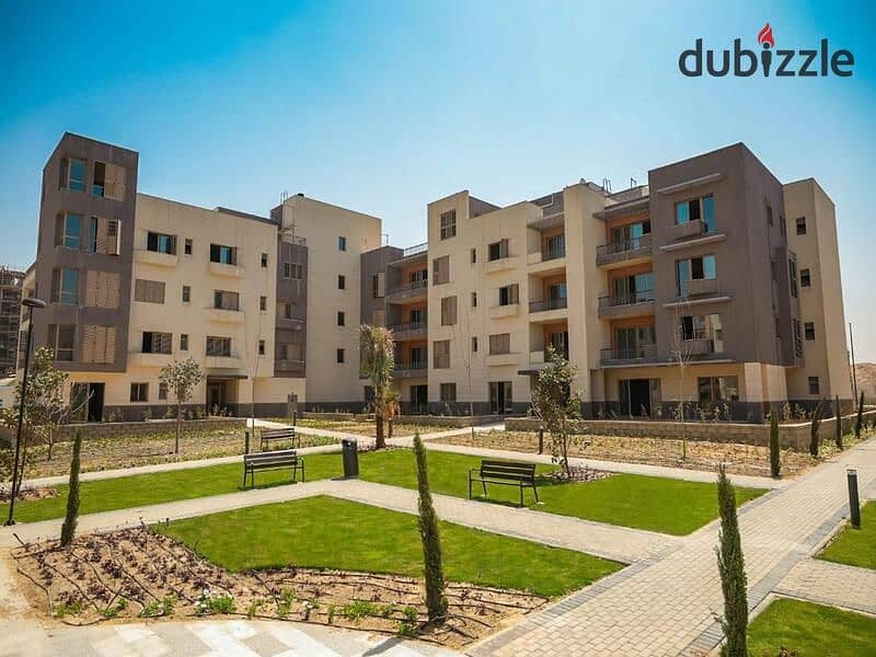 For sale, an apartment 163 m, Courtyard Compound marakez 6th of October  next to Mall of Arabia, landscape view 7