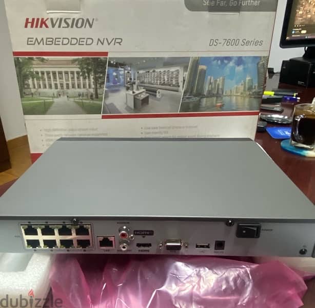 NVR 8 ch  Poe + 2 camera indoor 2mp 2