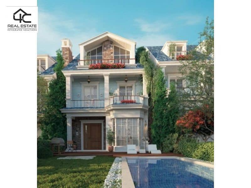 i villa with a garden, the largest open view and landscape, with the lowest total down payment for quick sale 1