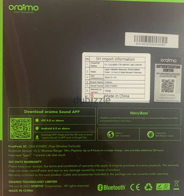 Oraimo

FreePods 3C True 1