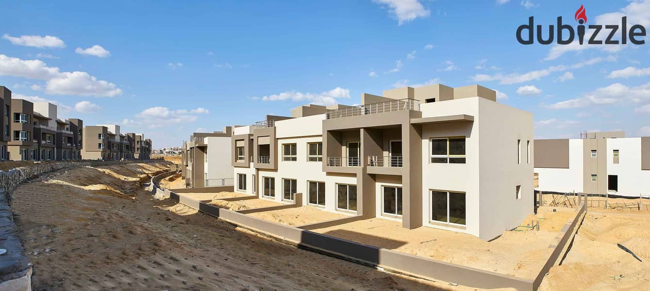 For sale, a 153-square-meter apartment on the ground floor with a 122-square-meter garden, Etapa Compound, Sheikh Zayed, immediate delivery, 9