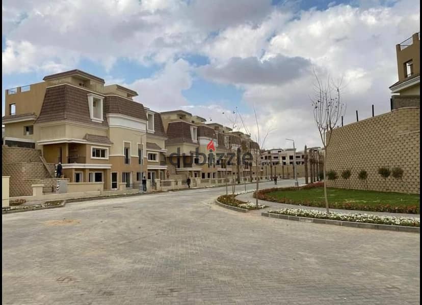 For sale at the price of an apartment, a townhouse of 212 m + garden in Sarai, next to Madinaty, in the heart of Mostakbal City 9