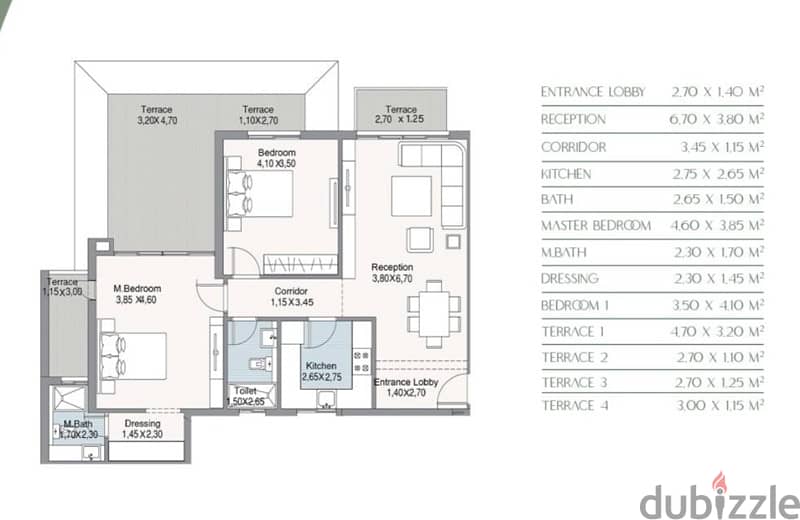 2 bedrooms apt, the hills, new Cairo, overlooking West Golf 2