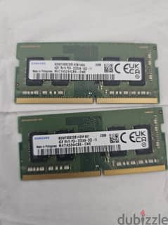 Samsung Ram 3200mhz DDR4 4GB*2 0