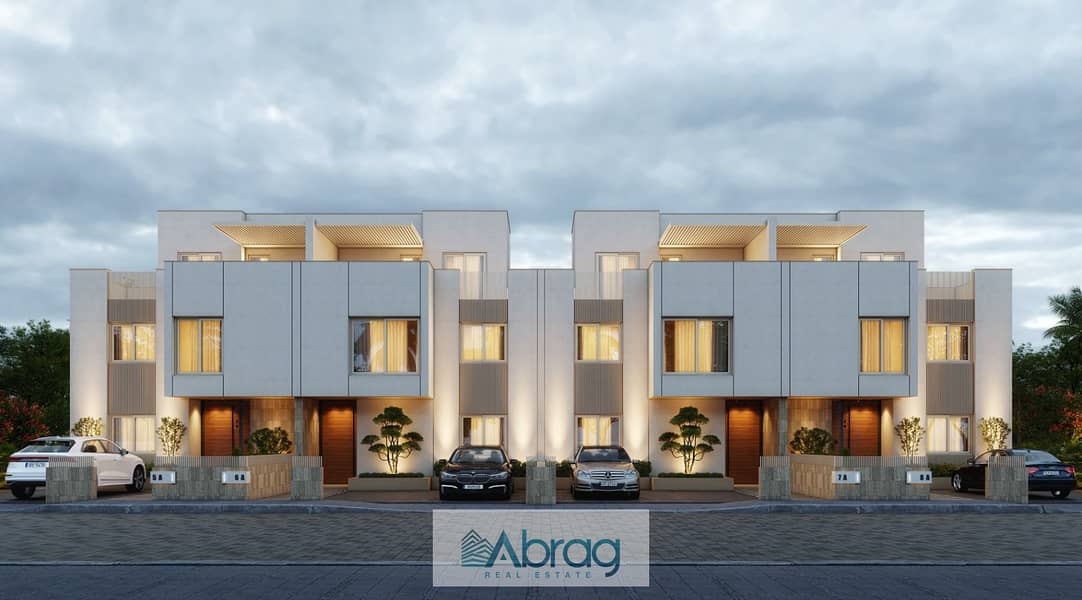 For sale, 245 sqm villa, Town House, West End Compound, Sheikh Zayed, installments over 7 years 1