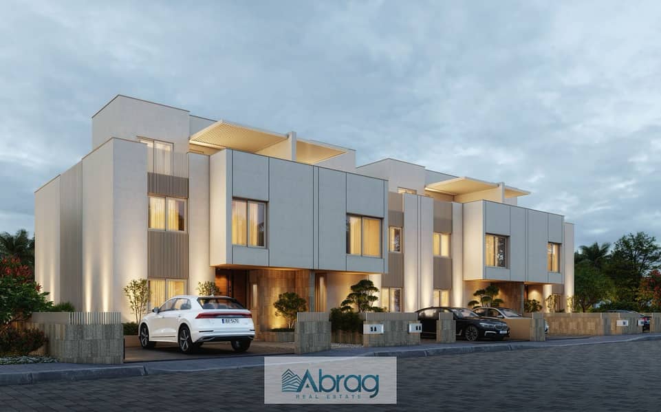 For sale, 245 sqm villa, Town House, West End Compound, Sheikh Zayed, installments over 7 years 2