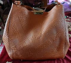 original Burberry leather shoulder bag